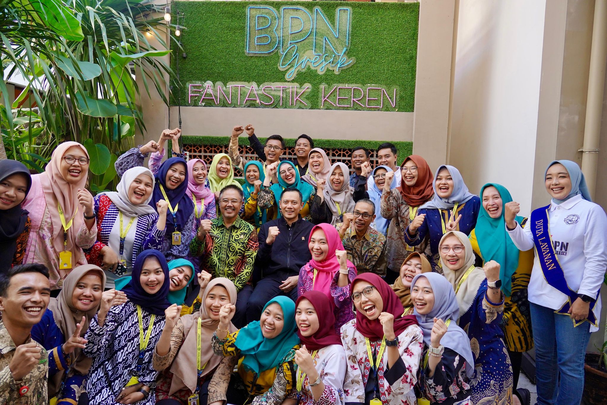 Menteri AHY Kunjungi Kantah Kabupaten Gresik