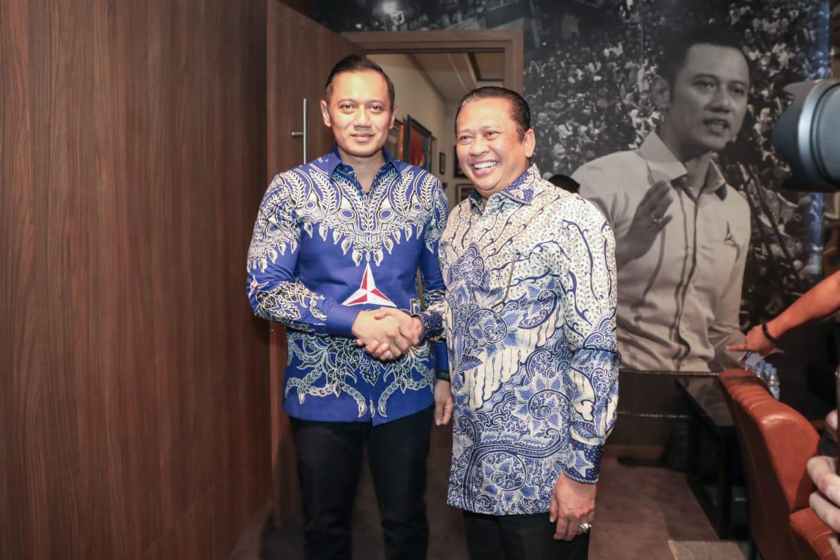 Terima Kunjungan Pimpinan MPR RI, AHY dan Bamsoet Bahas Isu Politik dan Demokrasi