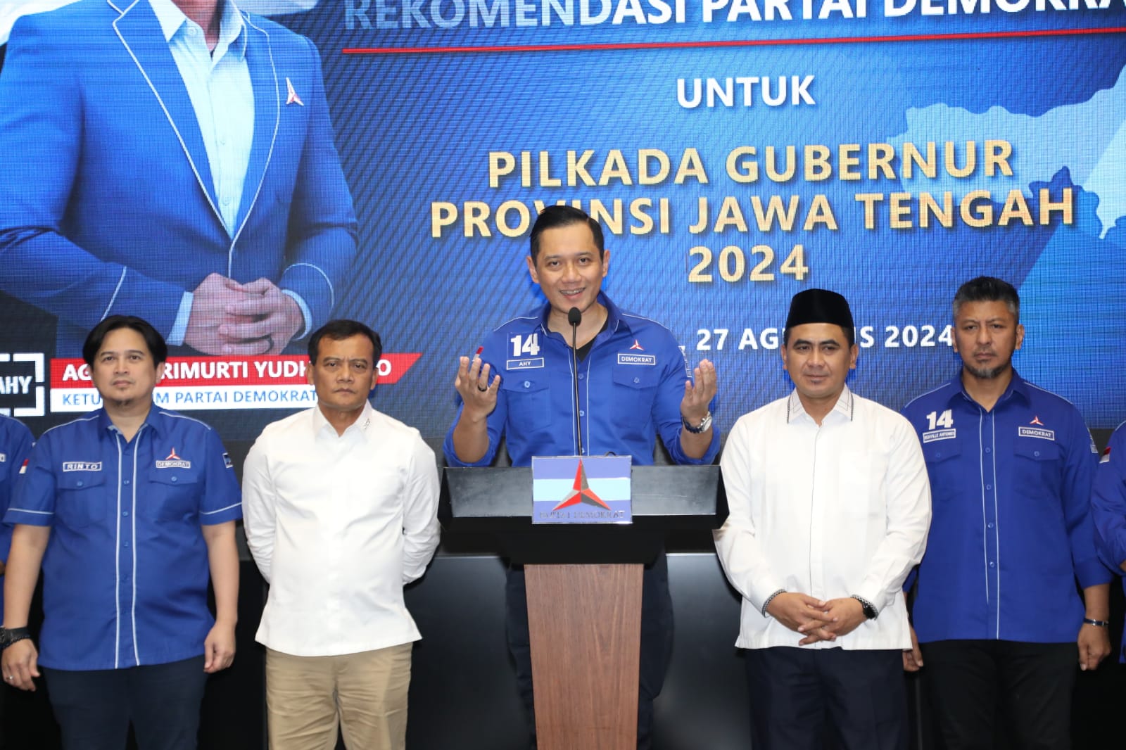 Demokrat Dukung Ahmad Luthfi-Taj Yasin di Pilgub Jateng, AHY: Kombinasi yang Bisa Menghadirkan Suasana Guyub dan Sejahterakan Masyarakat