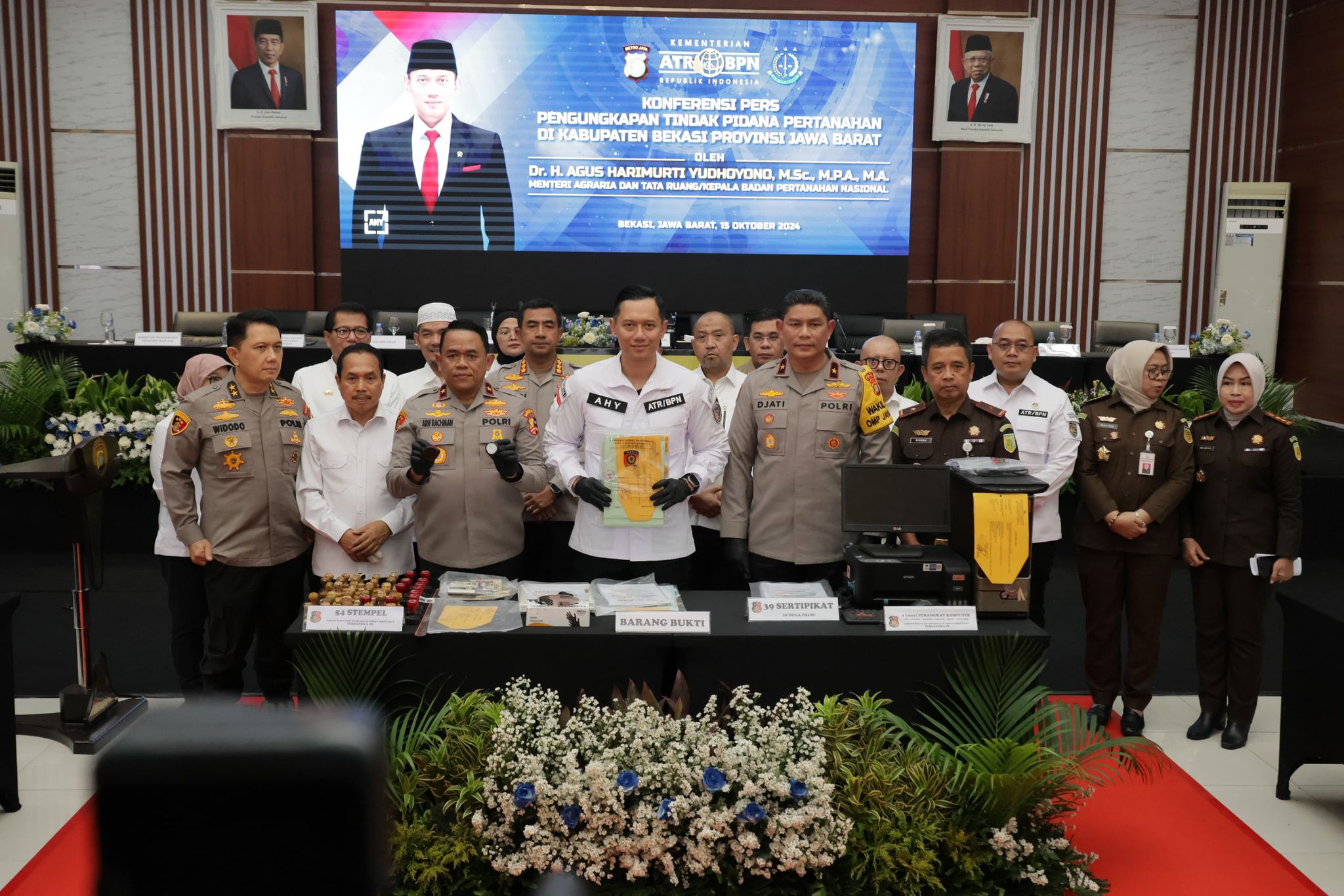 Di Penghujung Pemerintahan Presiden Joko Widodo, Menteri AHY Kembali Gebuk Mafia Tanah di Jawa Barat