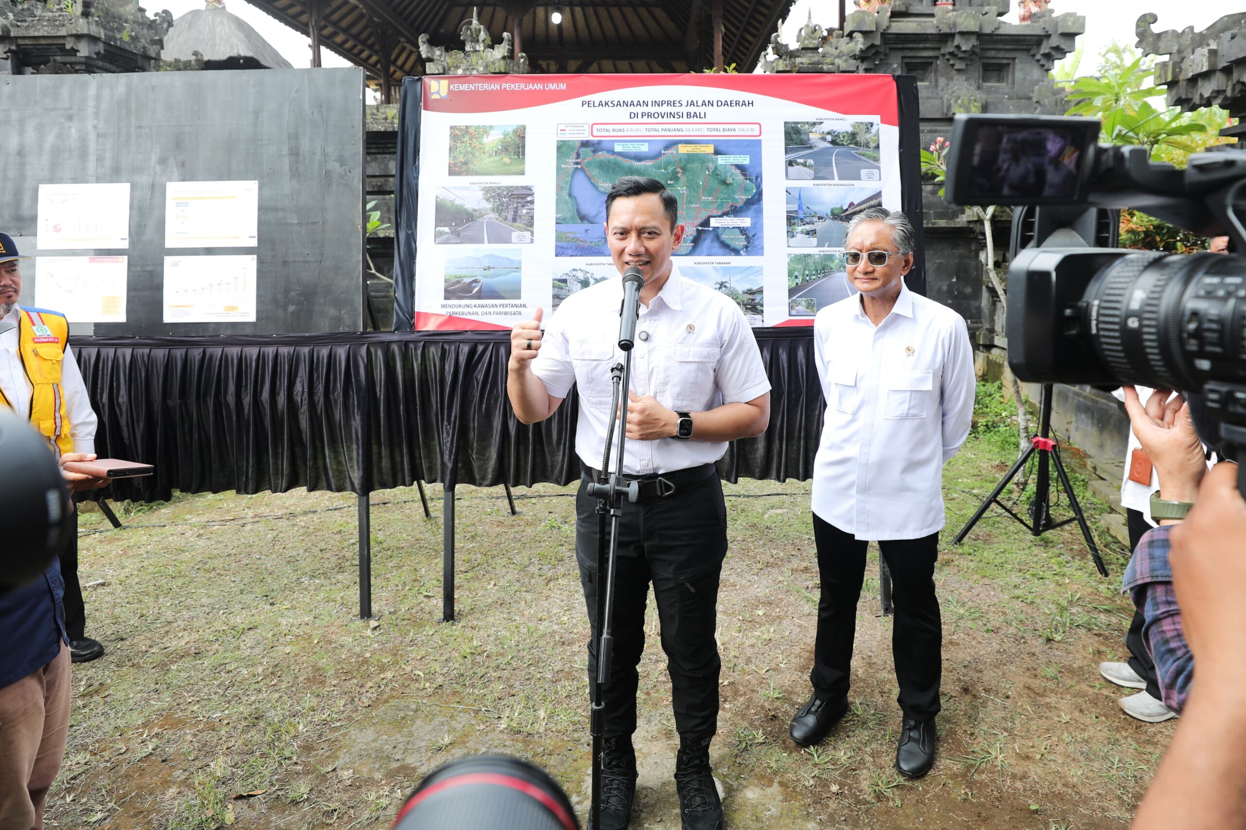 Kunjungi Bangli, Menko Infra dan Menteri PU Pastikan Pembangunan IJD Mempercepat Akses Transportasi antar Wilayah