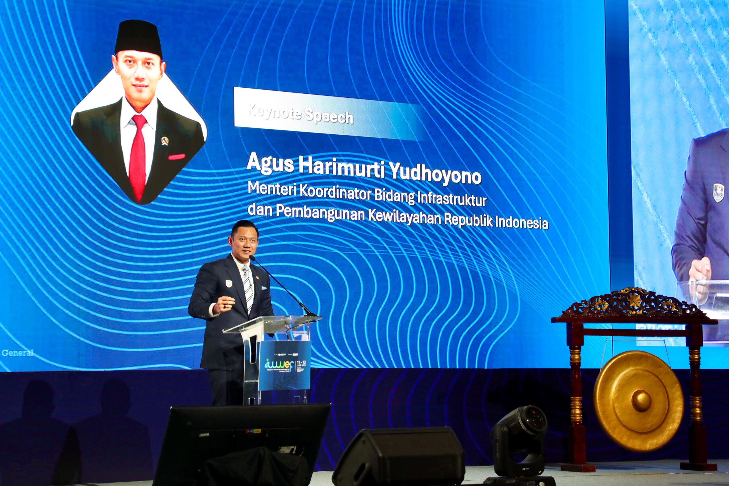 Buka IWWEF PERPAMSI, Menko AHY: Kita Targetkan Akses Air Bersih 100 Persen 2045