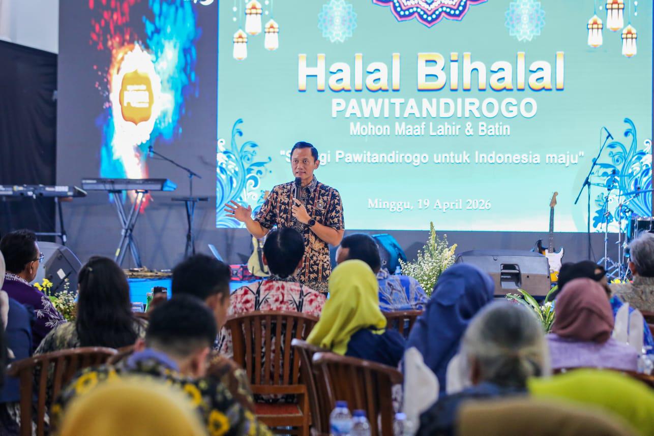 Hadiri Halal Bihalal Pawitandirogo, Menko AHY Tekankan Sinergi untuk Pemerataan Pembangunan Kawasan