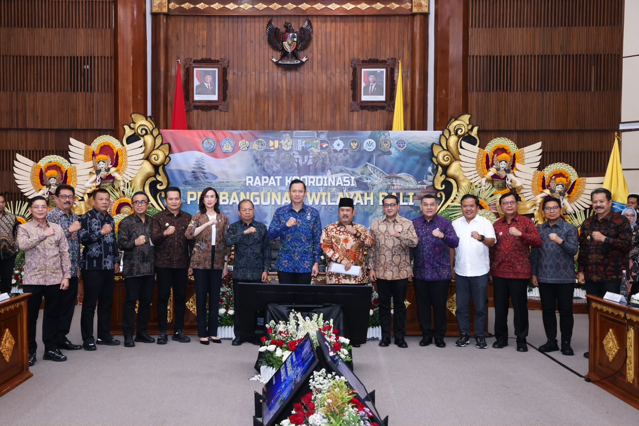 Di Rakor Pengembangan Wilayah Bali, AHY: Infrastruktur, Konektivitas, dan Tata Ruang Satu Paket Ekosistem Berkelanjutan